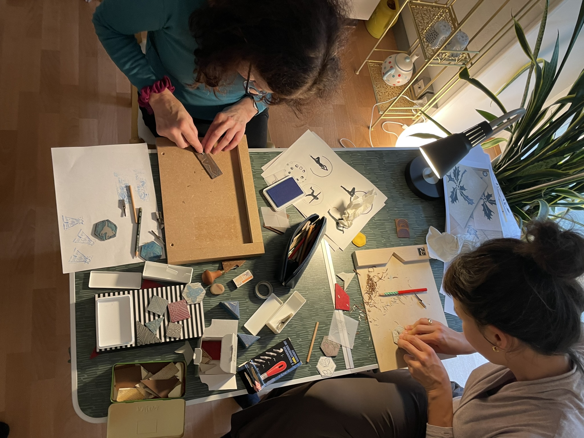 Yoga Kreativ Tag Druckgrafik erstellen 