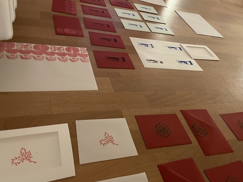 Gestalte Grusskarten Postkarte Weihnachtskarte
